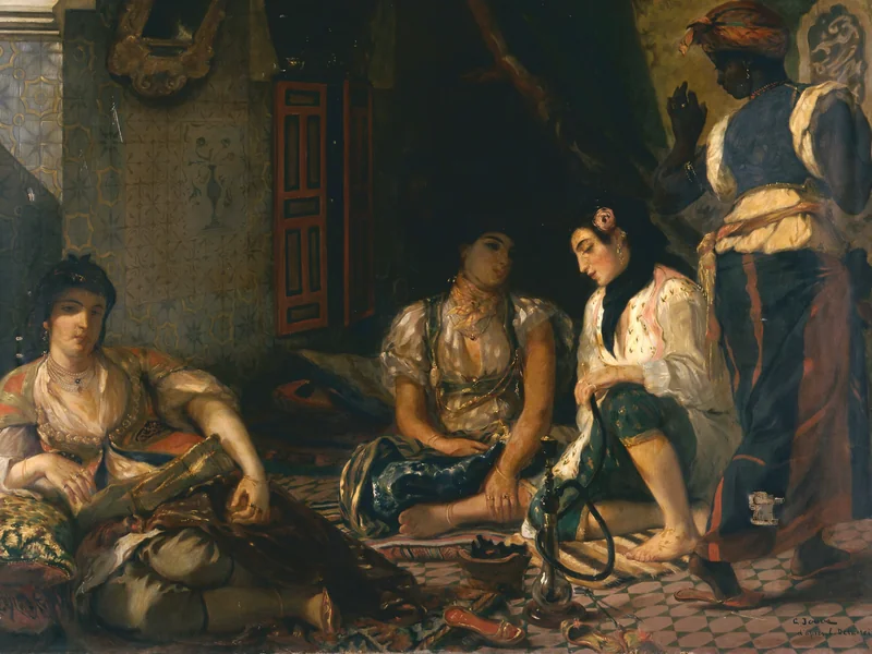 1867-Georges Jouve - Scena algerina, donne di Algeri